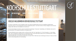 Desktop Screenshot of kochschule-stuttgart.de